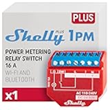 Plus 1PM | WiFi Smart Relay Switch with Power Metering | Home Automation | Bluetooth Gateway | Compatible with Alexa & Google Home | iOS Android App | No Hub | Wireless Lighting Control