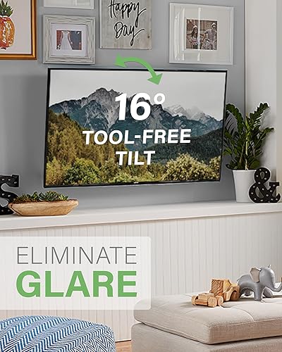 Miniatura 5 de SANUS Soporte de pared para TV de movimiento completo para pantallas de 19 a 40 pulgadas, diseño de un solo perno inclinado, gira y se extiende -