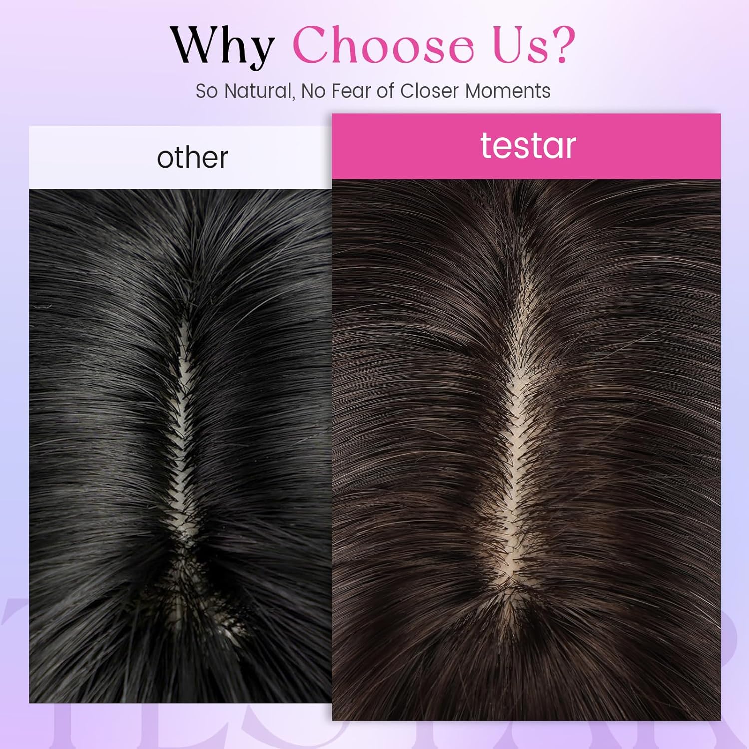 testar Ombre Brown Wig with Bangs for Women Straight Synthetic Layered Heat Resistant Glueless Wig 22 Inch for Daily Use
