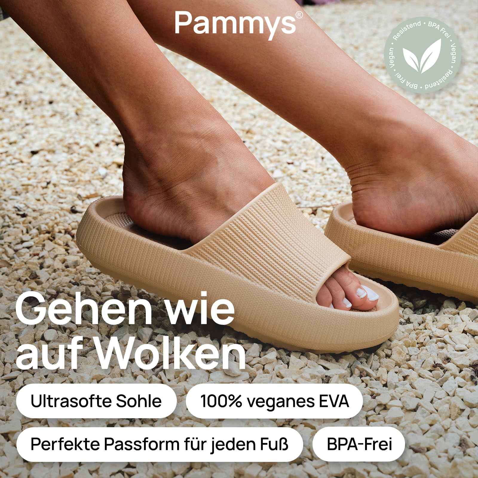 Originals Sandales d'été confortables pour femme 100 % EVA Végétalien et sans BPA – Sandales de bain antidérapantes pour la plage, la ville, le jardin et la piscine