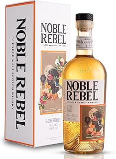 Noble Rebel Hazelnut Harmony Blended Malt Scotch Whisky 70cl 46 ABV Gold Winner at the International Spirits Challenge 2024 Notes of Hazelnut Pear Honey and Oak