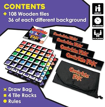 MindWare Qwirkle Flex Edition- Classic Qwirkle with a New Twist Tile Game
