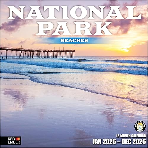 Miniatura 15 de RED EMBER Enchanted Places - Calendario de pared 2026 de 12 meses, 12 x 24 pulgadas, abierto, papel grueso y resistente, para regalo, calendario