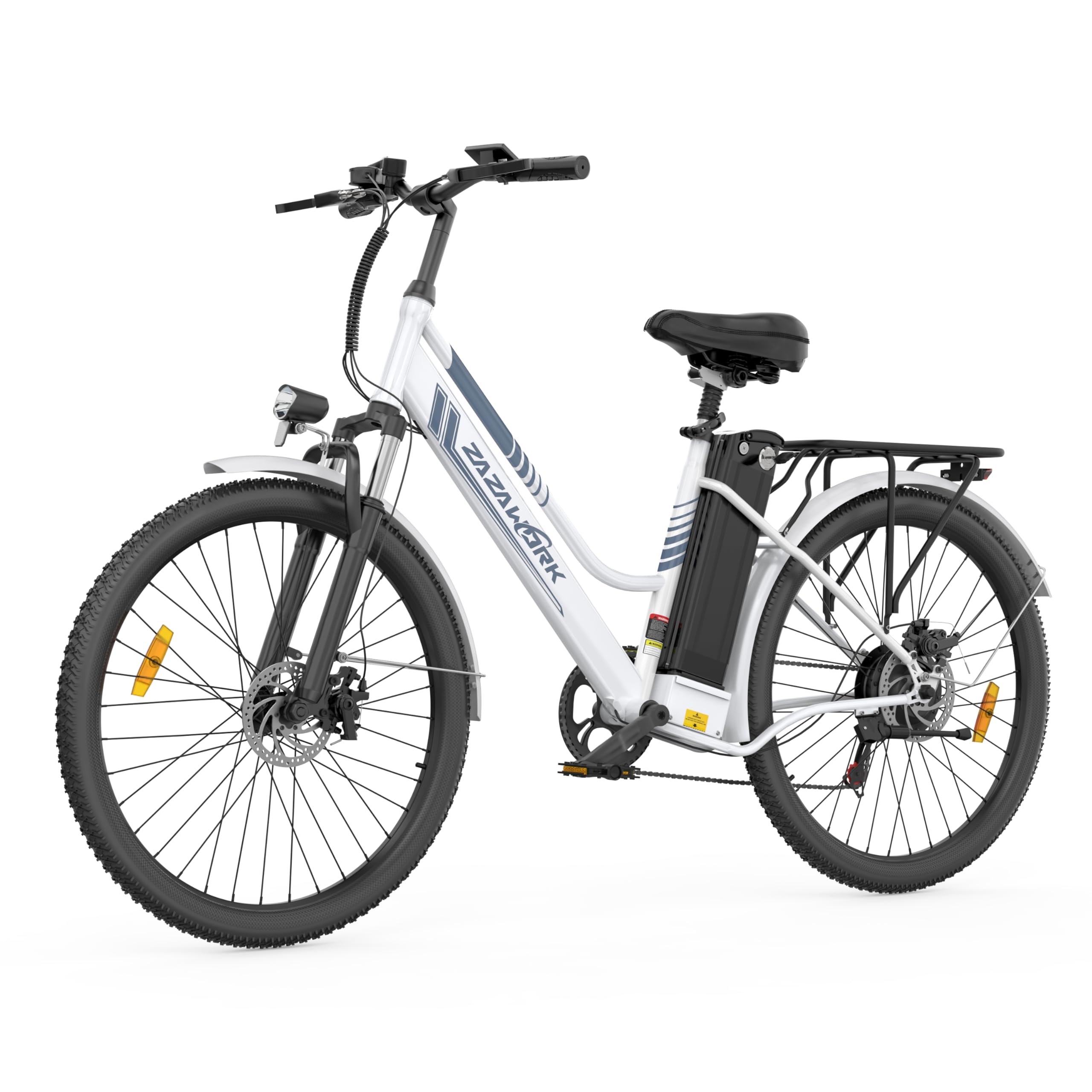ZAZAWORK ebike Herren 26 Zoll 100-120km Reichweite 36V 20AH Akku E-Bike Herren 250W Hinterradmotor 25km/h Elektrofahrrad mit 7-Gang Schaltung & Federung für Stadt e-Bike