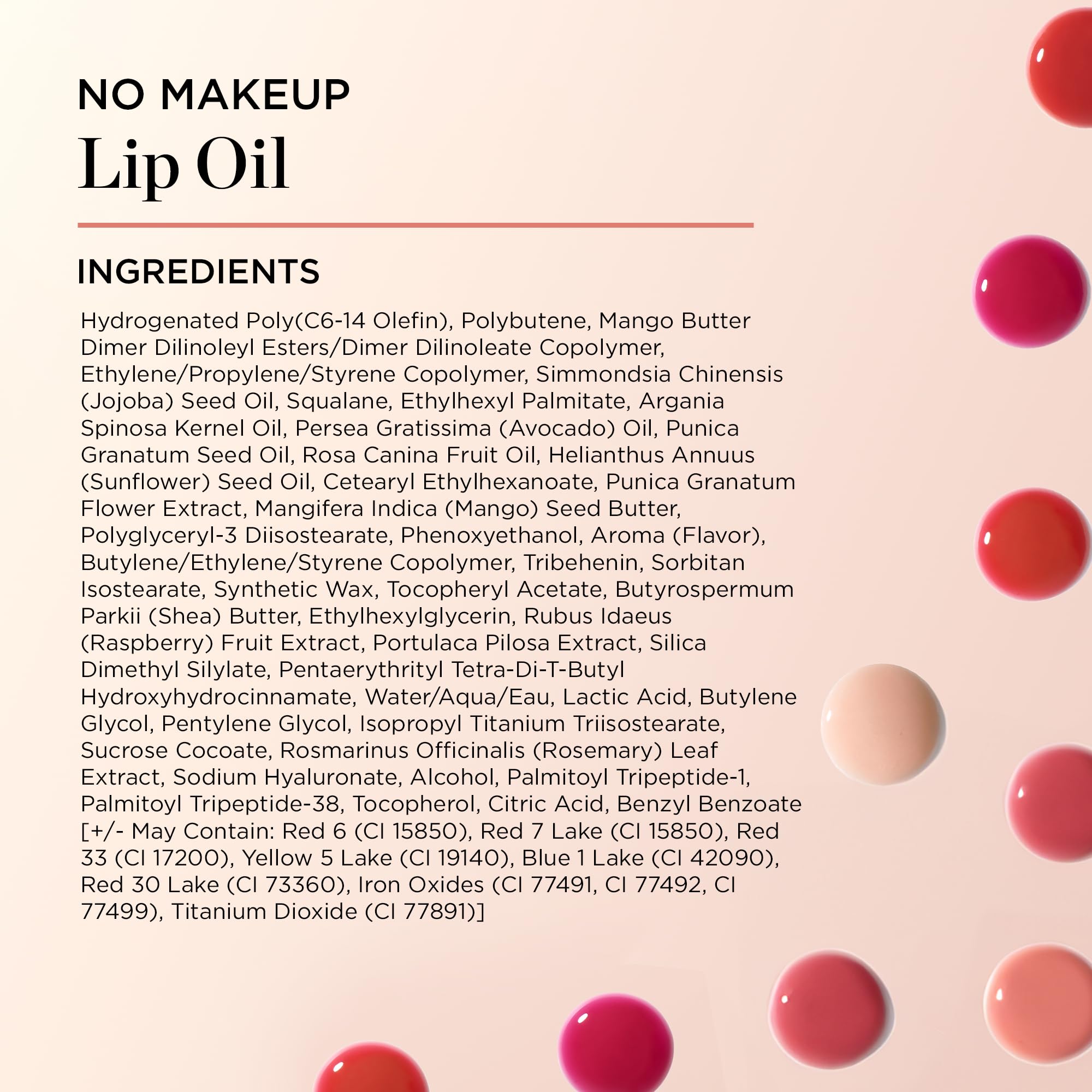 Perricone MD No Makeup Lip Oil 5.5ml (Raspberry) | Hydrating lip oil in Raspberry for glossy colour, soft lips and non-sticky shine.