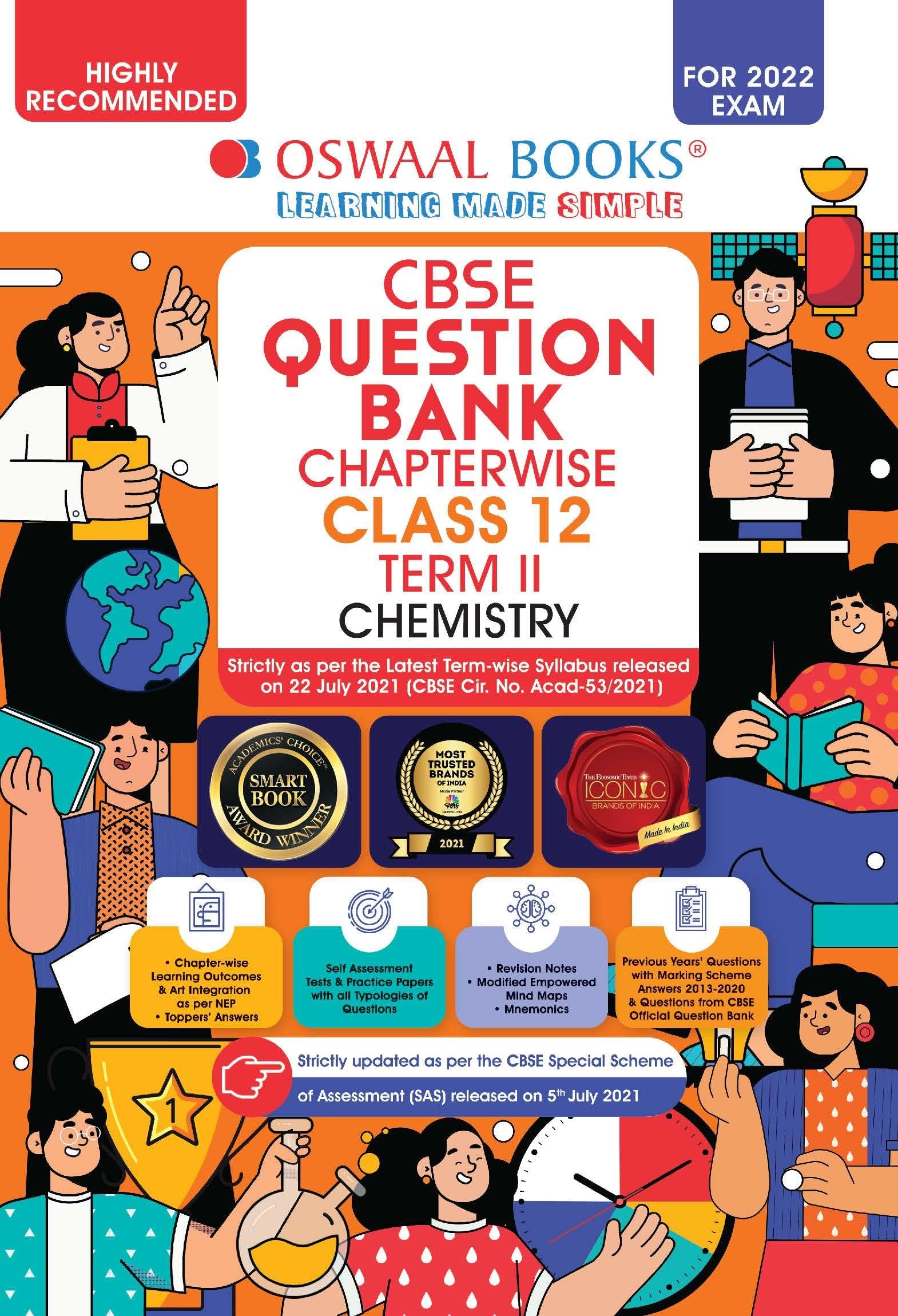 Oswaal CBSE Question Bank Chapterwise For Term 2, Class 12, Chemistry (For 2022 Exam)