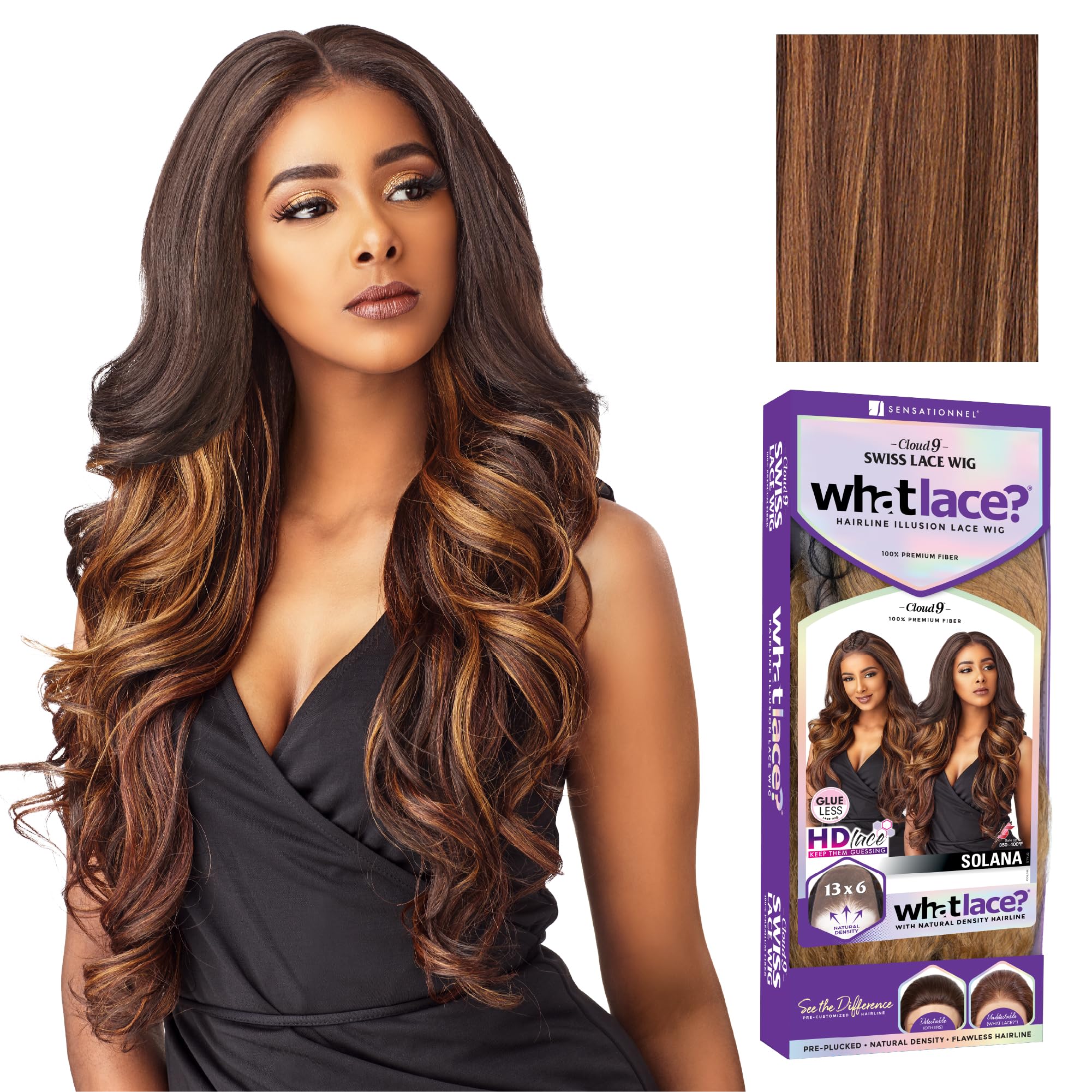 Amazon.com : Sensationnel What Lace 13X6 Wigs - Solana Lacefrontal