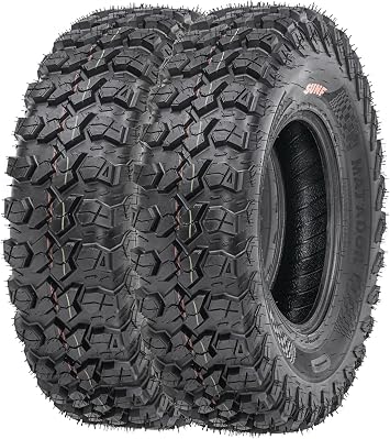 SunF 32x10R14 32x10x14 ATV UTV Tires 8 Ply Aggressive All-Terrain A060 [Set of 2]
