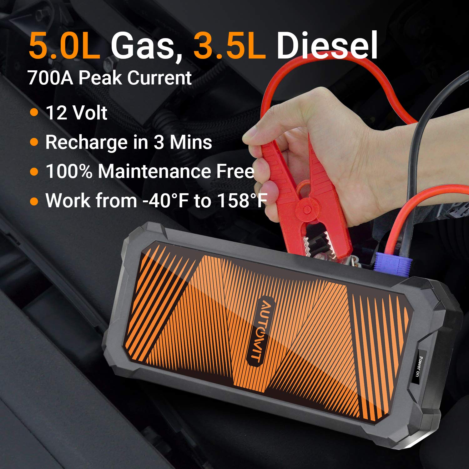 Buy Autowit SuperCap 2 Portable Car Jump Starter (Up to 5.0L Gas, 3.5L