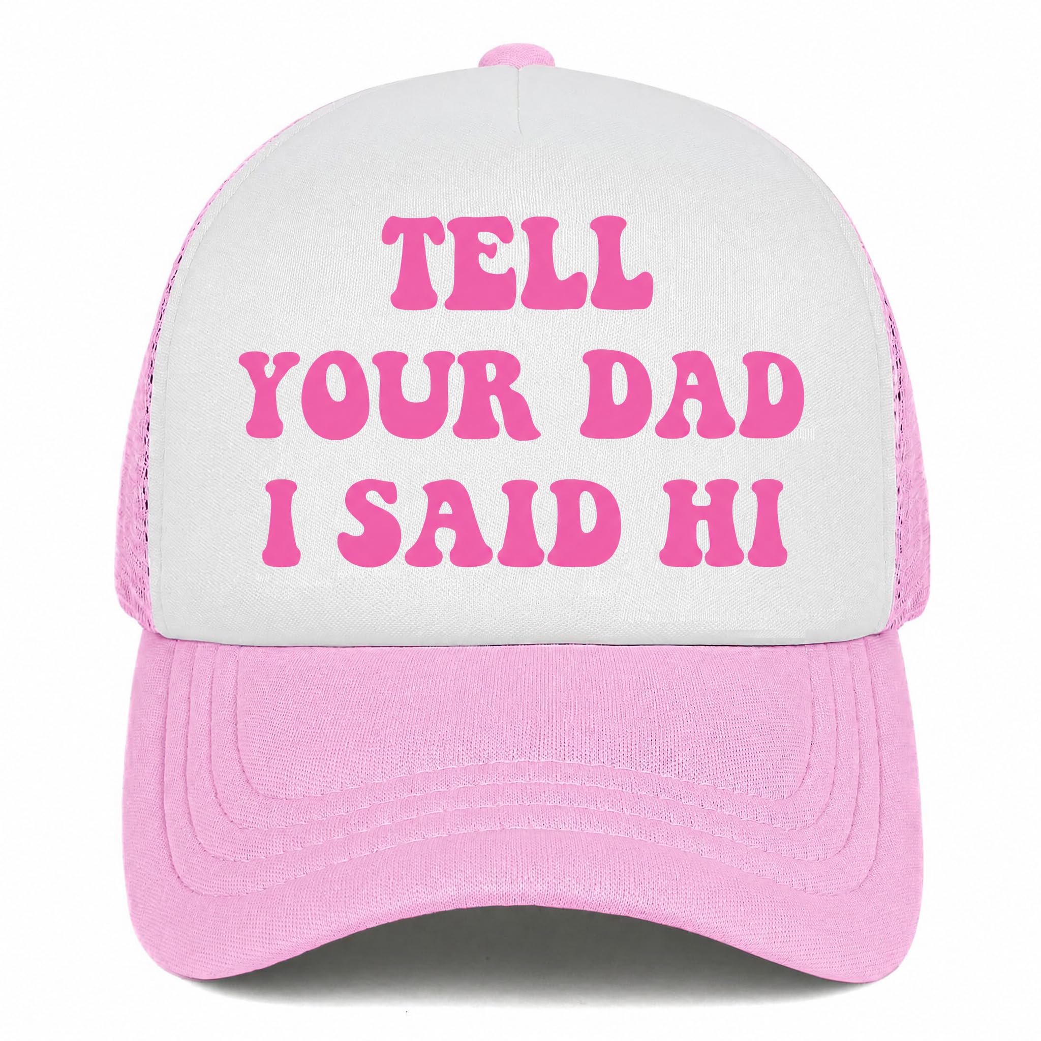 Put It On My Boyfriends Tab Trucker Hats for Women Pink Men Humor Gift Pink Hats for Men