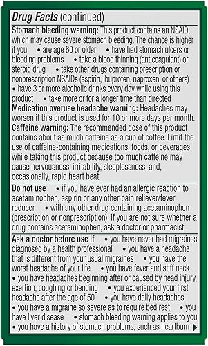 Miniatura 13 de Excedrin Migraine Alivio del Dolor, 20392400, 1, 1