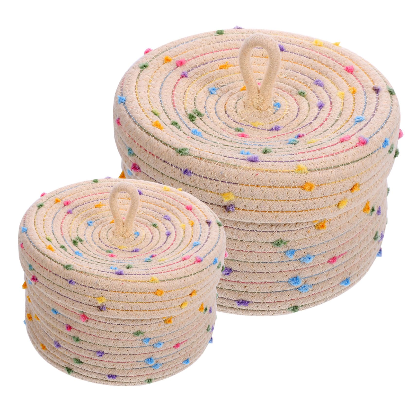 Panier de rangement tresse pour ranger le bureau et eliminer le bazar