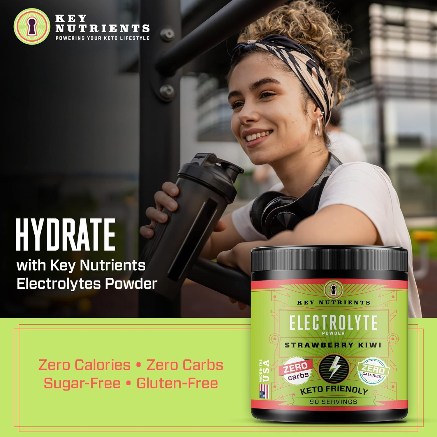 Buy KEY NUTRIENTS Electrolytes Powder Fruity StrawberryKiwi