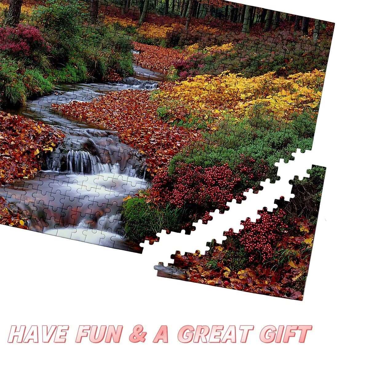Puzzle 3000 Pezzi Autunno, Puzzle Foglia per Adulti, Puzzles in Legno Intrattenimento Creativo, Divertimento, Puzzles Educativi Classici con Confezione di Alta Qualità Idea Regalo Donna Decor -3768