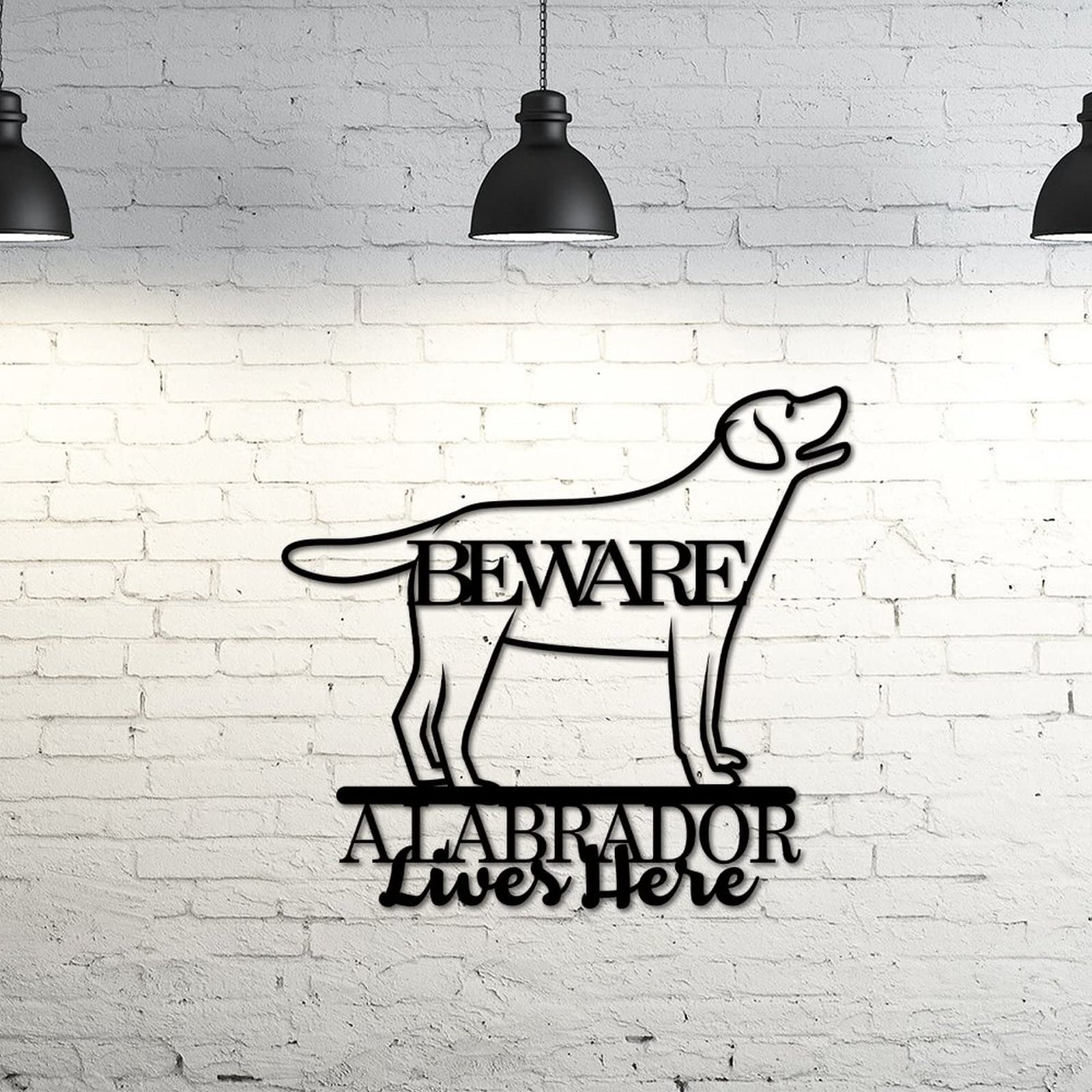 Panneau en métal extérieur Beware of Dogs 45 cm sécuriser jardin