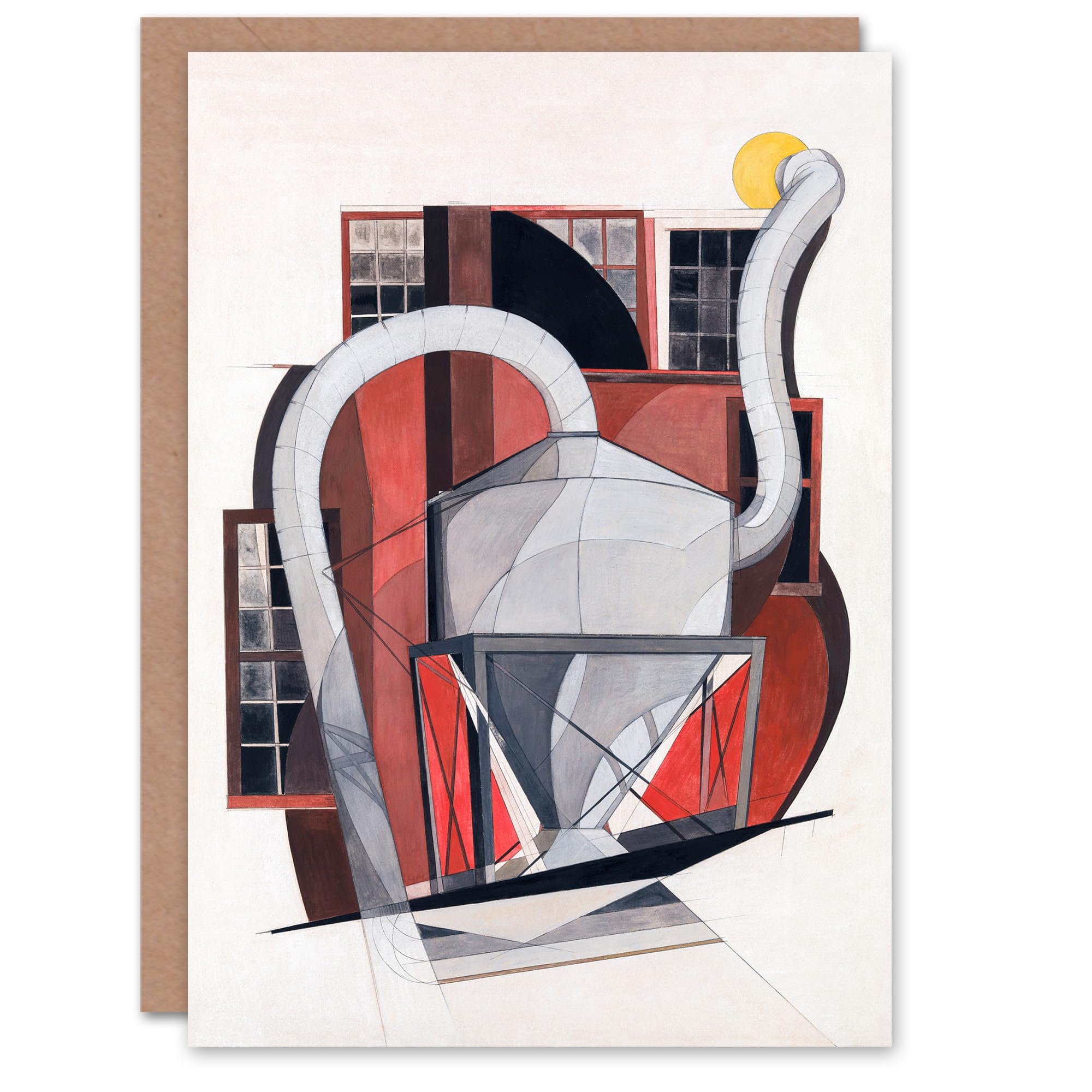 Artery8 Charles Demuth Art Card Industrial Machinery Cubist Painting