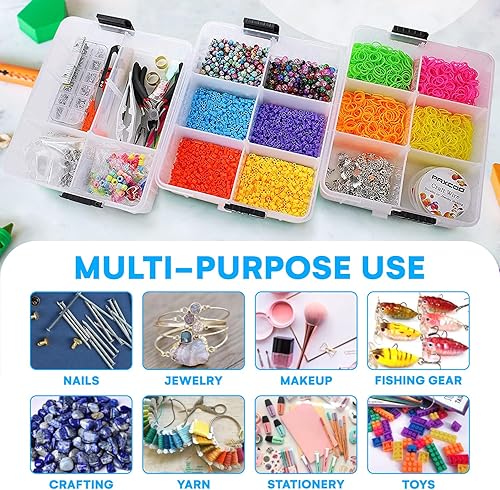 Miniatura 10 de Bins & Things - Organizador de juguetes apilable, compatible con muñecas LOL Surprise, LPS, Shopkins, Tsum Tsum y Lego, caja portátil ajustable