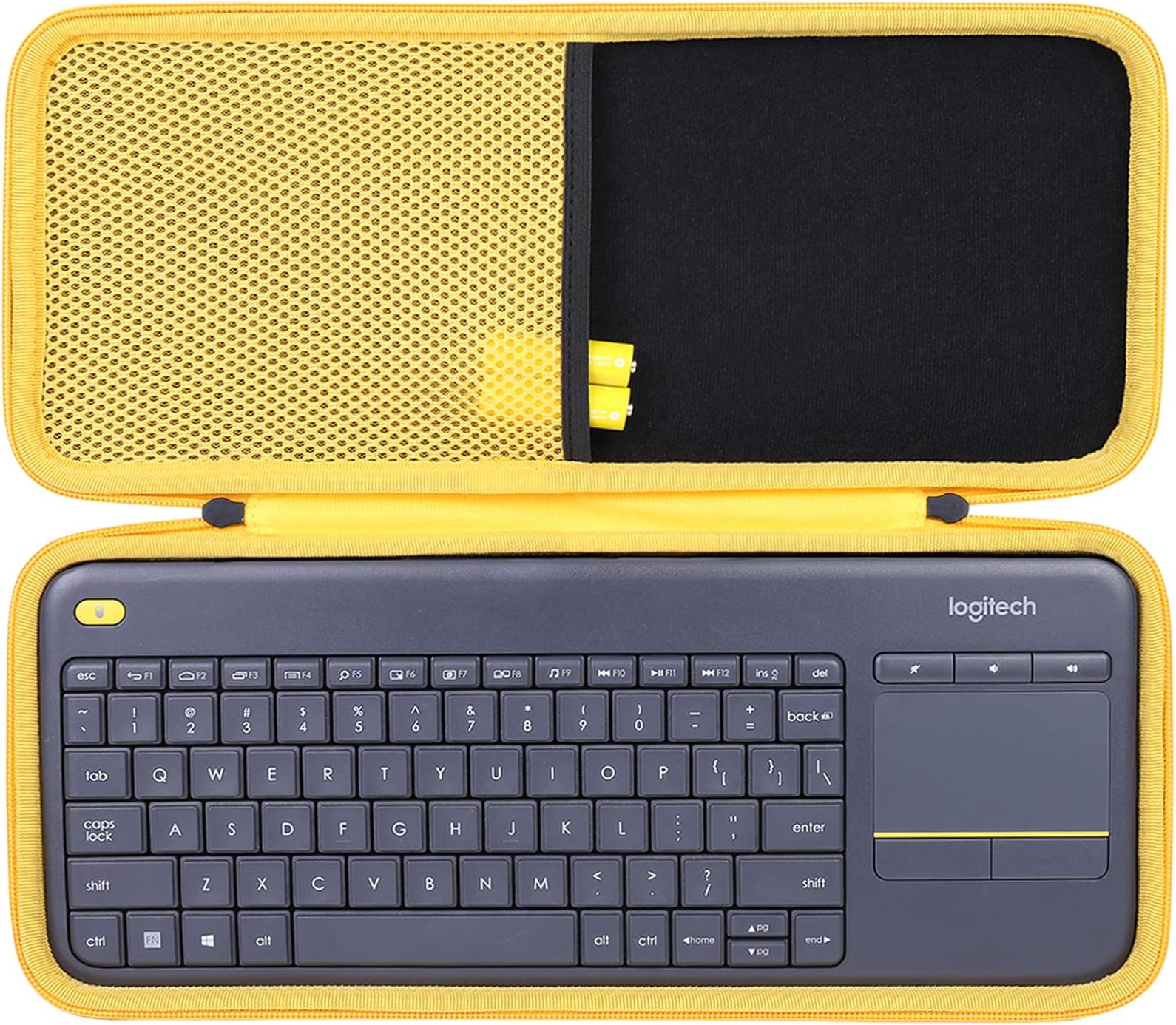 Hard Storage Case for Logitech K400 Plus Wireless Touch TV Keyboard (Case Only,Excluding Keyboard)