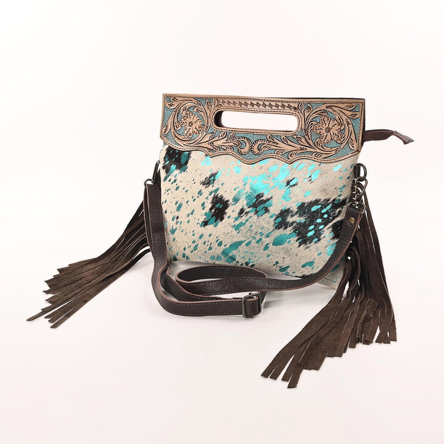 Merbaa Women Natural Cowhide Leather Crossbody Sling Bag With Adjustable Detachable Strap | Shoulder Bag | Handbag