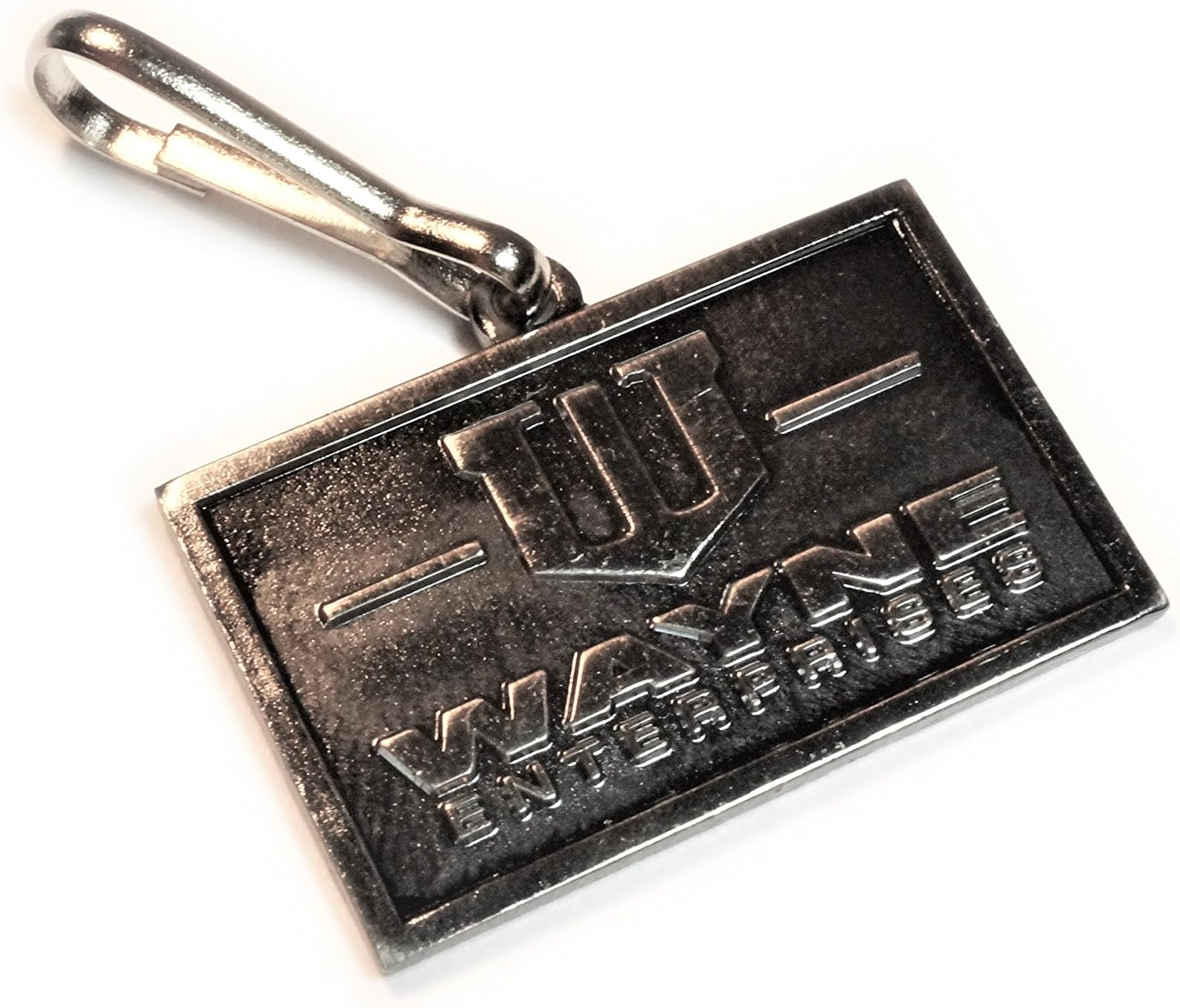 Wayne Enterprises Batman Company Logo Purse Backpack Zipper Pull Clip Charm