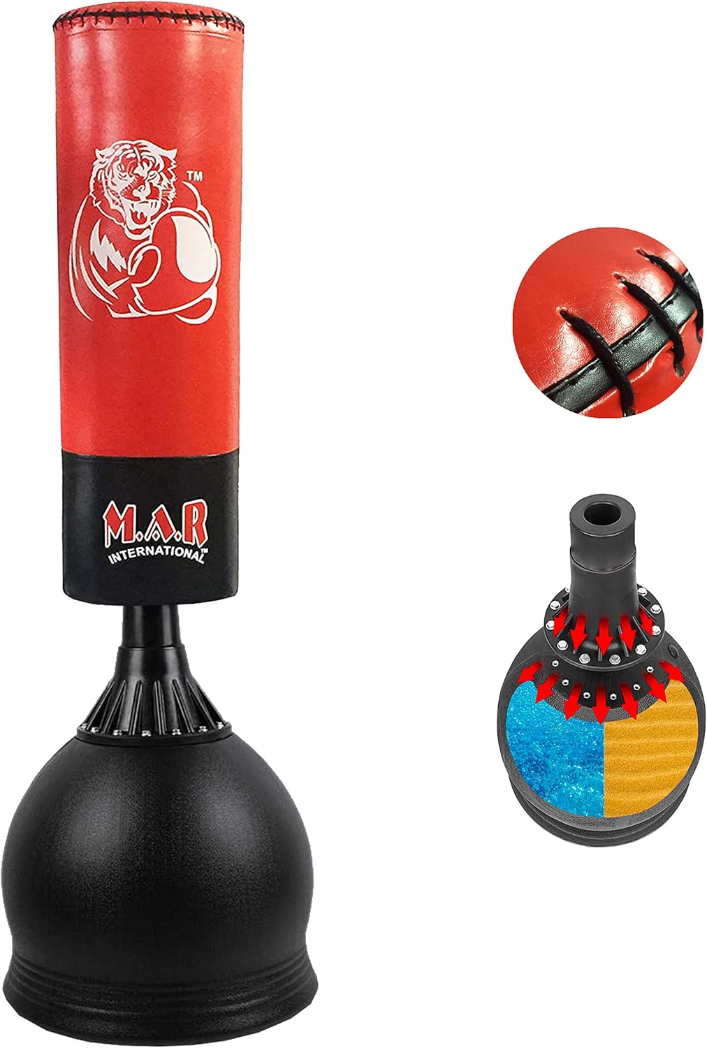 MAR Free Standing Boxing and kicking Punch Bag Stand Heavy Duty Martial