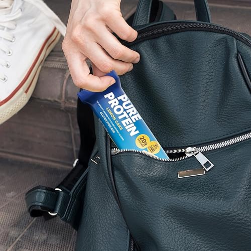 Miniatura 7 de Pure Protein Cookies and Cream - Barras de proteínas, bocadillos nutritivos ricos en proteínas para apoyar la energía, bajo en azúcar, sin gluten,