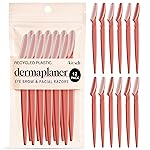 Kitsch Dermaplane Razor for Women Face - Face Razors for Women & Men, Eyebrow Trimmer & Face Shaver - Exfoliating Facial Razor & Skin Care Tool for Smoother Skin - Coral, 12 pcs