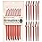 Kitsch Dermaplane Razor for Women Face - Face Razors for Women & Men, Eyebrow Trimmer & Face Shaver - Exfoliating Facial Razor & Skin Care Tool for Smoother Skin - Coral, 12 pcs