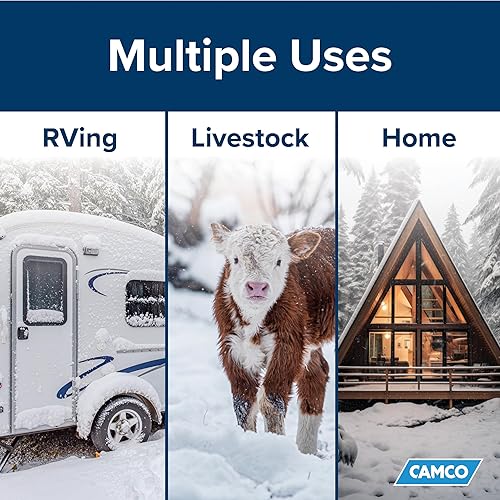 Miniatura 6 de Camco - Manguera de agua potable calentada para climas fríos de 50 ft que puede soportar temperaturas de hasta -40FC - Sin plomo ni BPA, reforzada