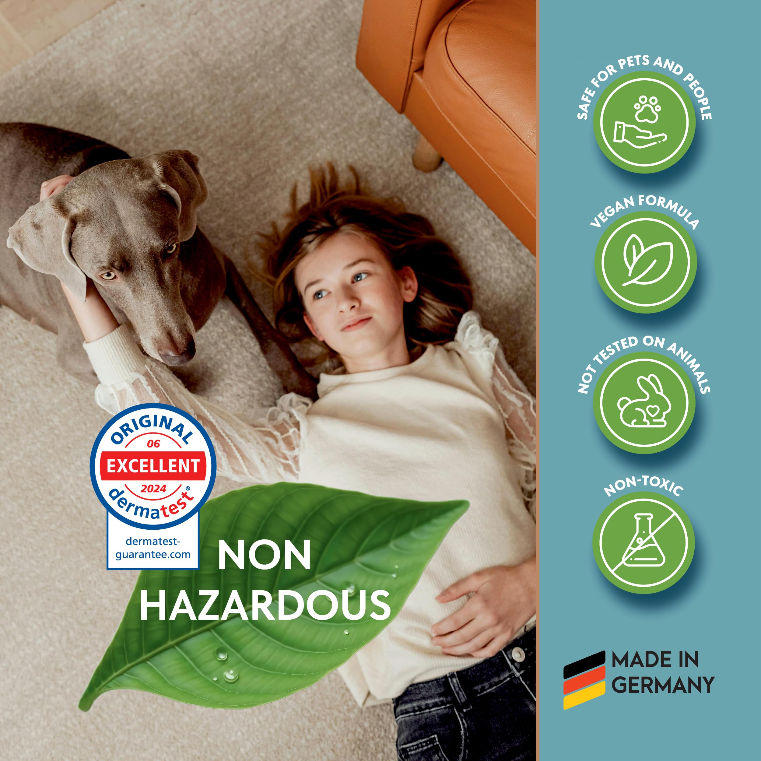 PetStandard Enzymatyczny środek czyszczący do moczu kota i moczu psa, 750 ml, silny środek do usuwania zapachu moczu, fekaliów i wymiocin, bezpieczny dla zwierząt domowych i przyrody, wyprodukowano w