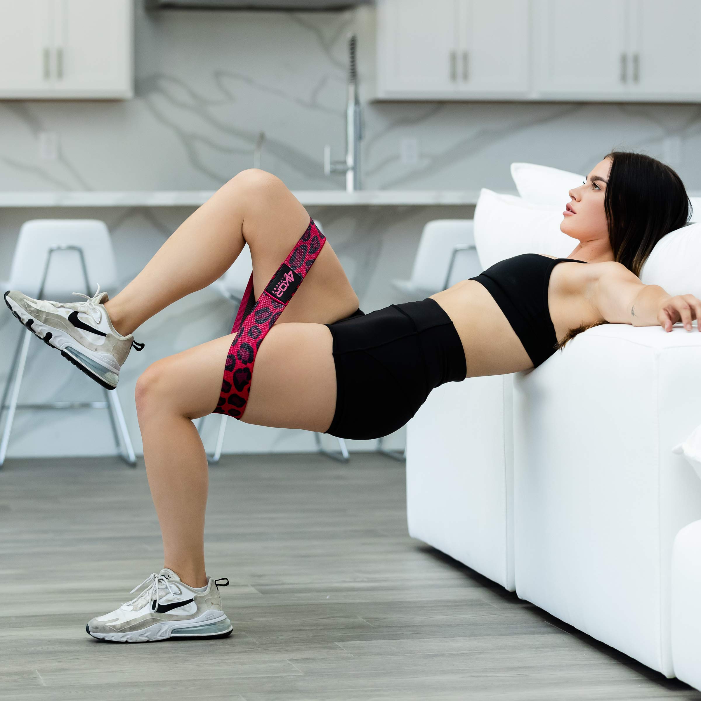 4 Kor Fitness Gruesa Banda de Resistencia Crossfit, Yoga, Fisioterapia y Ejercicios de glúteos