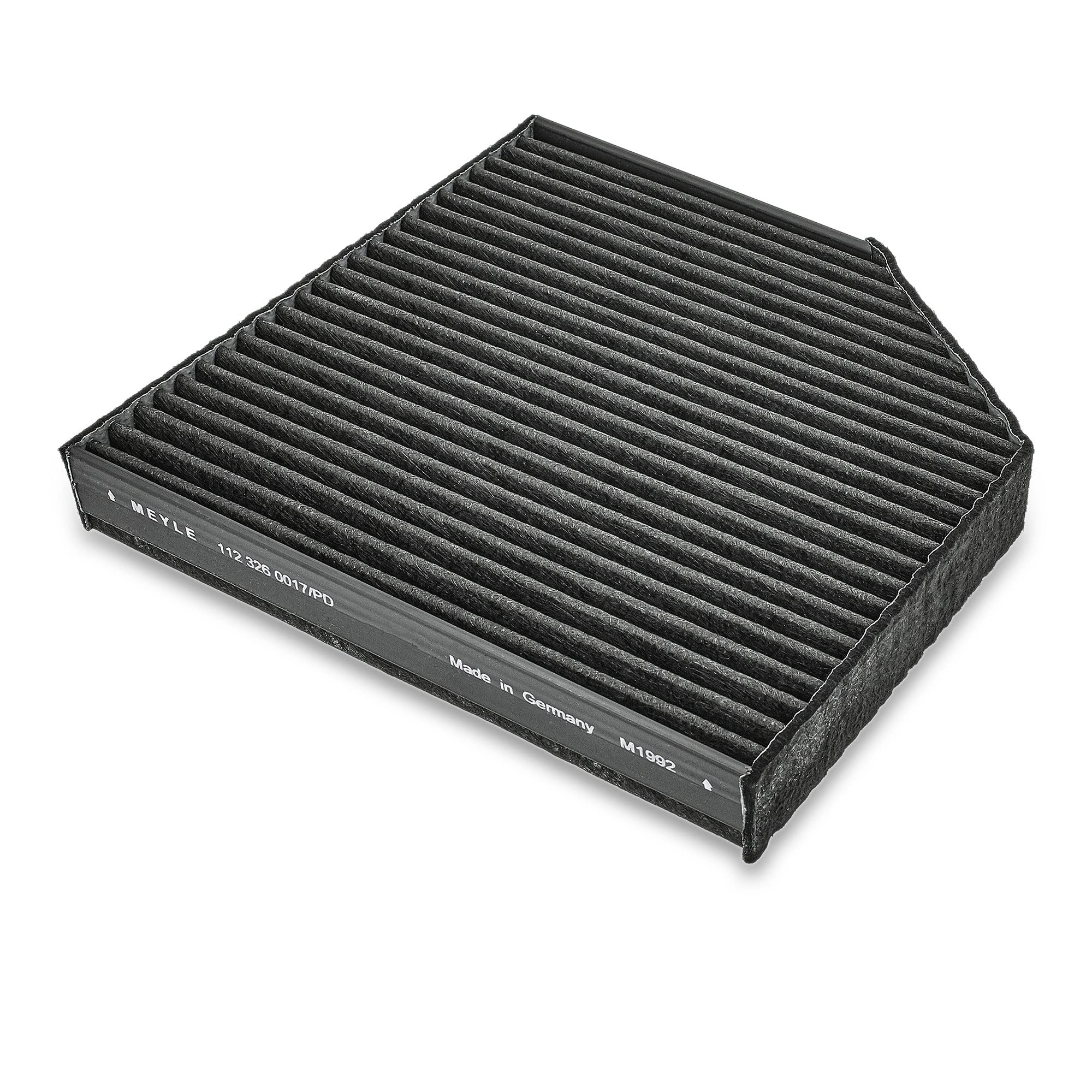 MEYLE Filtro abitacolo 112 326 0017/PD Cartuccia filtro Filtro per polveri fini (PM 2.5) per esigenze particolari con potere assorbente degli odori elevata separazione polvere fine Filtro NOx Azione