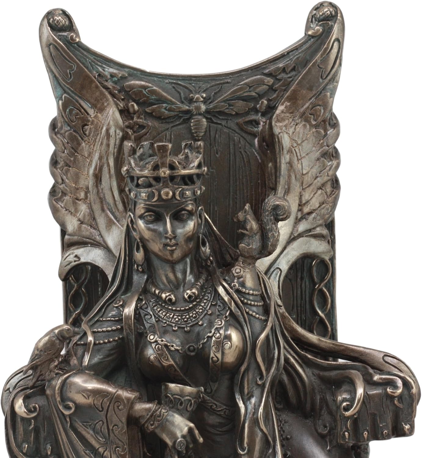 Gifts & Decor Ebros Celtic Goddess of Fertility Maeve Seated On Throne Statue 11" Tall Medb Queen of Connacht Figurine Ulster Cycle
