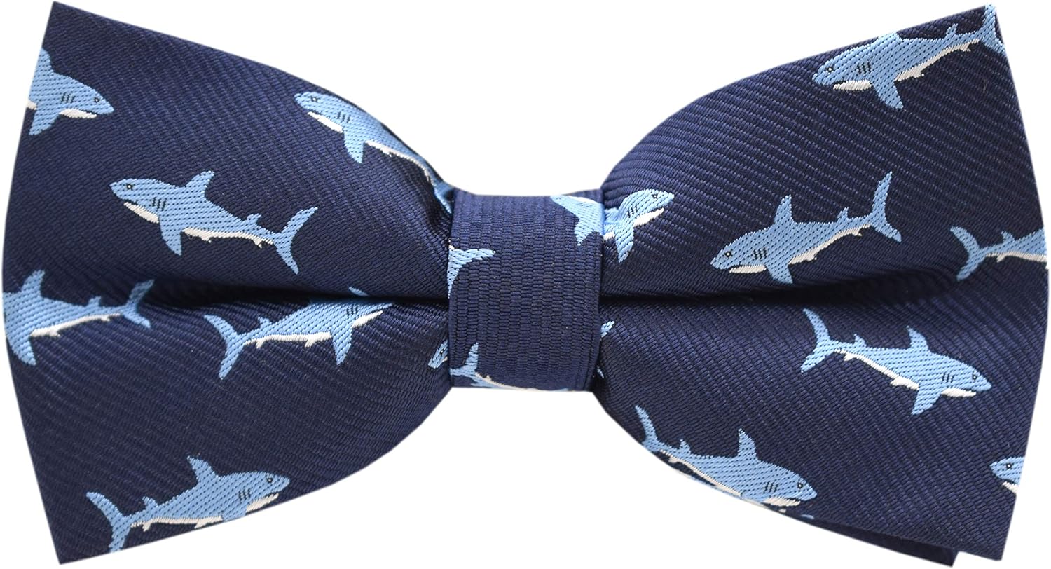 Carahere Boys Handmade Adjustable Pre-Tied Pattern Bow Ties For Kids Toddler Bow Ties