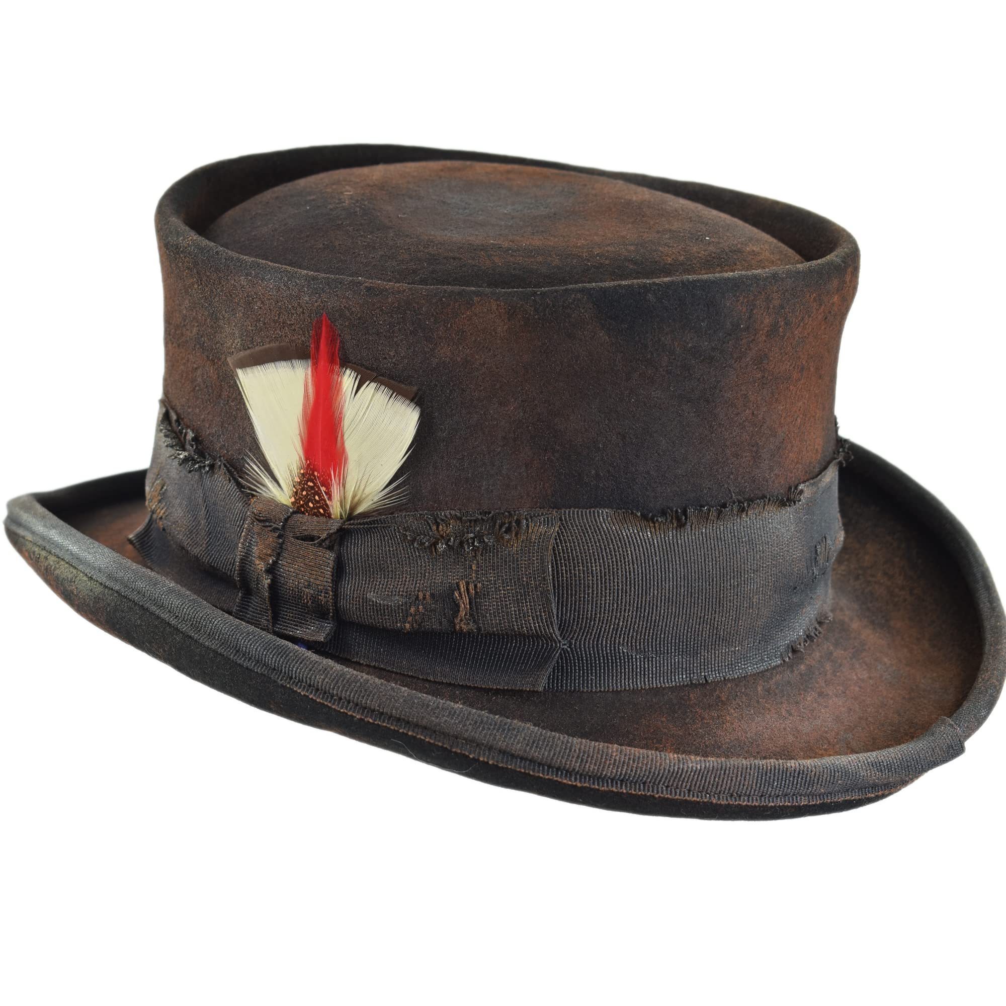 Melegari Western Desert Rat Zylinder Hut Aged Dusty schwarz