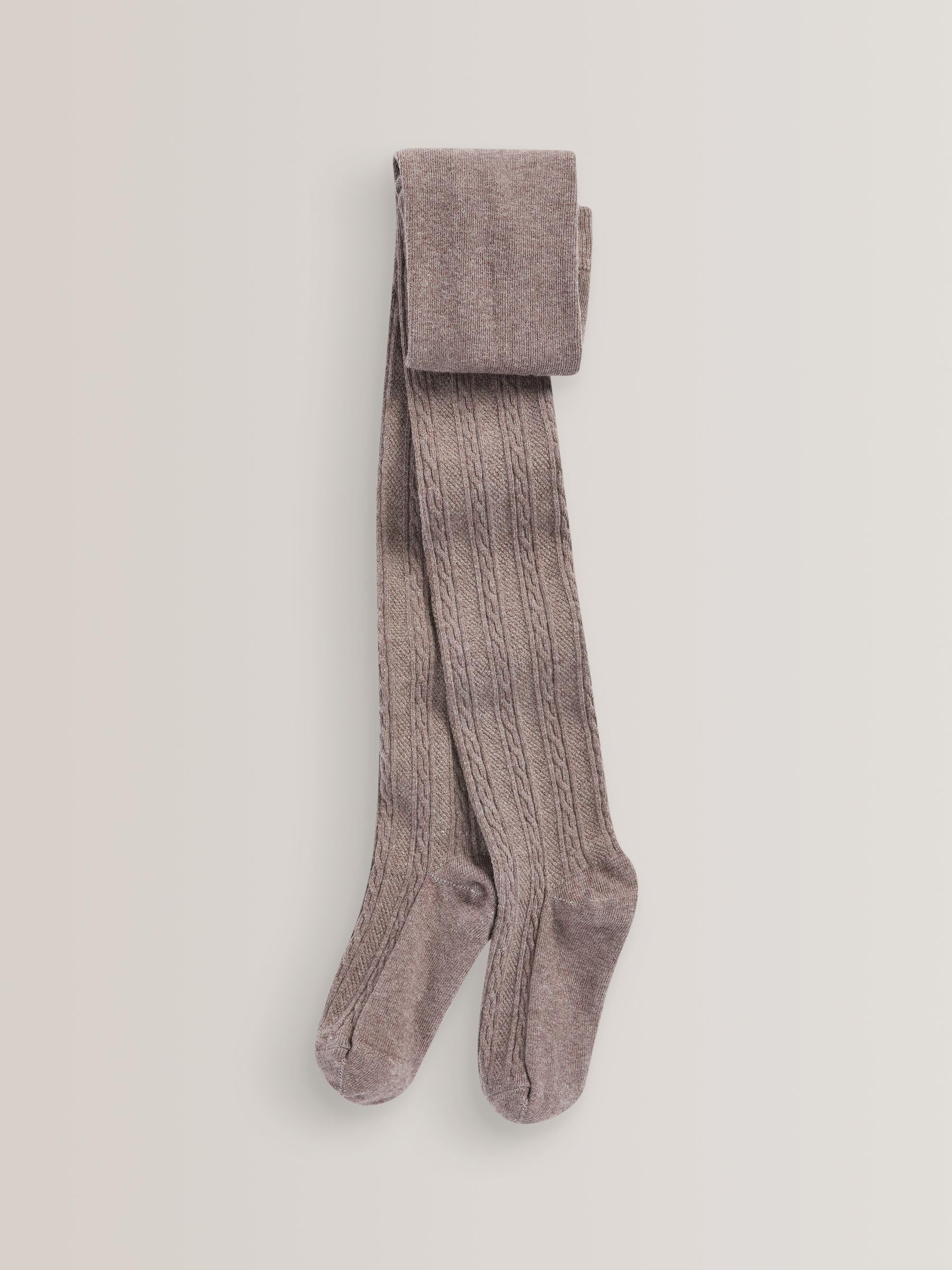 NEXT Ragazza Confezione da 3 collant a trecce in misto cotone | Bambino, Realizzati in morbido cotone a coste comodo con trattamento BI-OME® a partire dai 3 anni