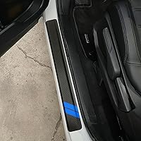 Vista 3 de Protector de Umbral de Puerta para Dodge Charger Challenger Durango Accesorios Protector de Entrada de Puerta de Automóvil con Raspador de Plástico