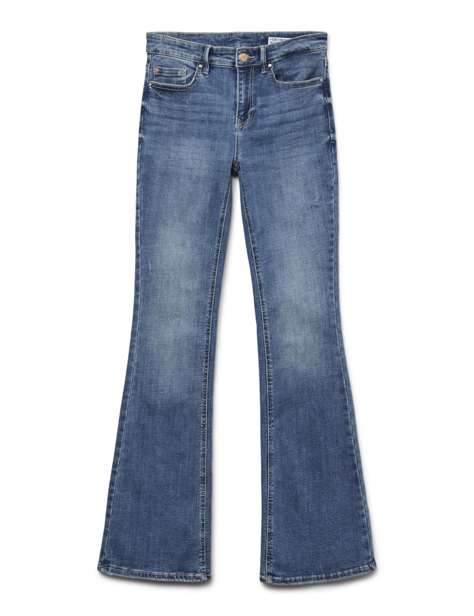 VERO MODA Female Ausgestellt VMFLASH Mid Rise Ausgestellt Jeans