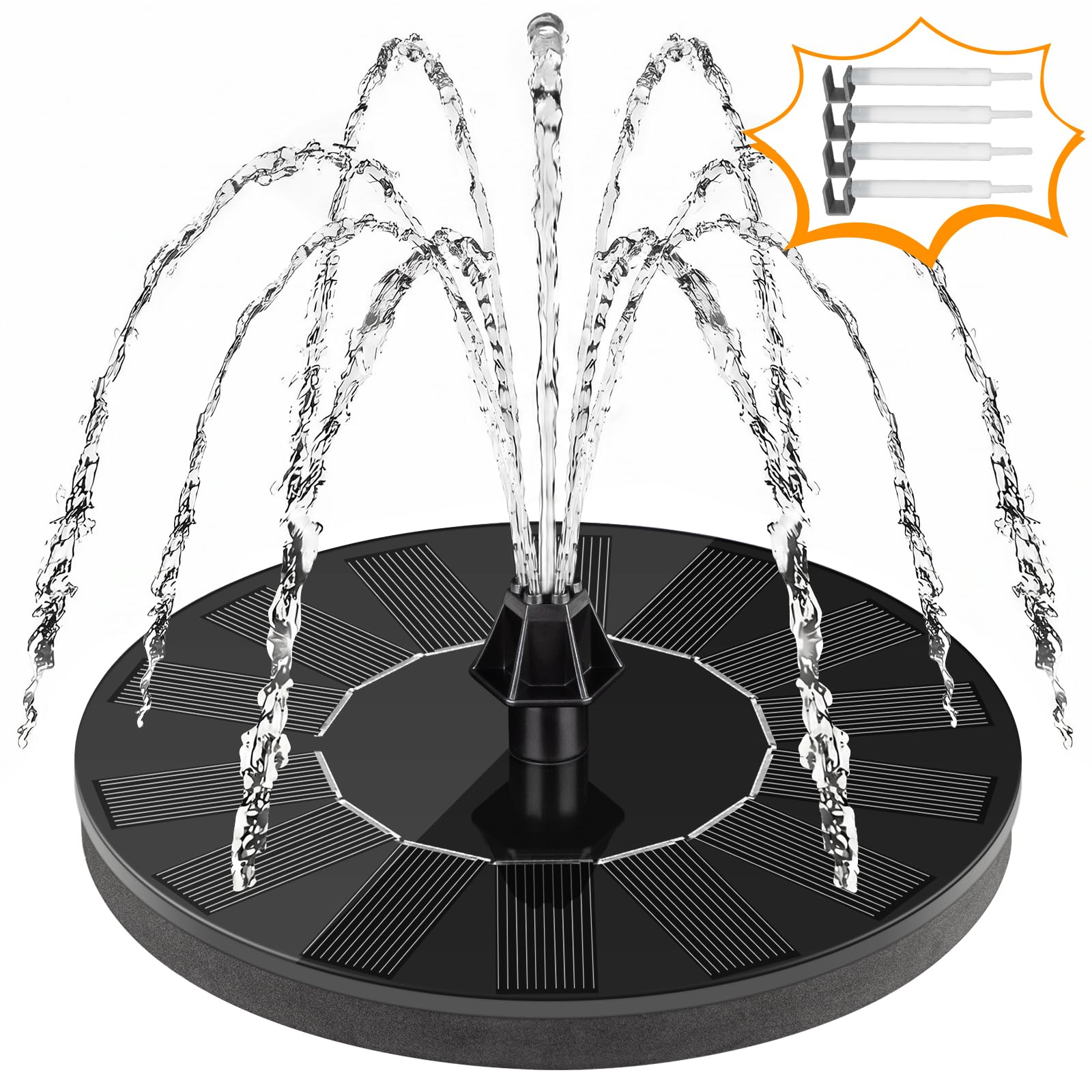 Mademax 1W Solar Bird Bath Fountain Pump