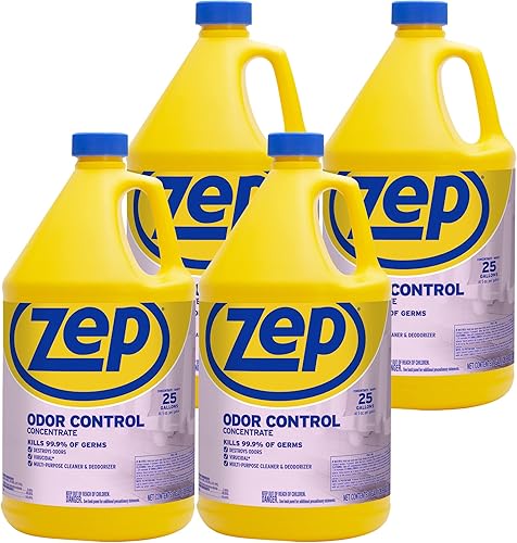 Miniatura 9 de Zep ZUOCC128 - Concentrado de control de olores de 1 galón (caja de 4) - Limpia, desodoriza, desinfecta, mata muchos gérmenes domésticos, elimina