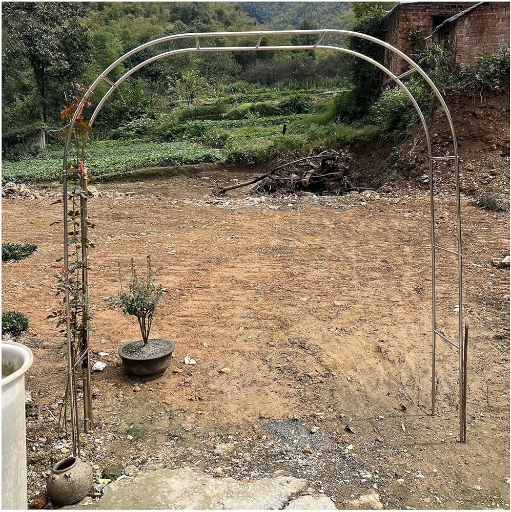 Arche de jardin en acier inoxydable pour l'aménagement paysager