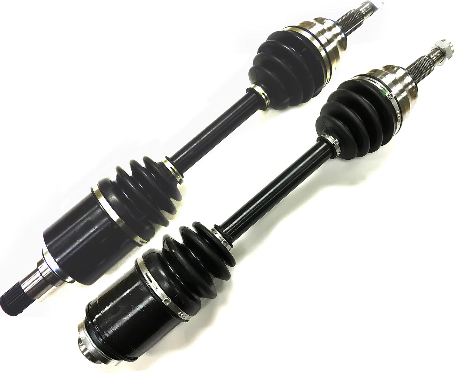 DTA MI28542855 Front Driver and Passenger Side Premium CV Axles (New Drive Axle Assemblies - 2 pcs (Pair) Outlander 3.0L FWD Only. Will NOT Fit AWD