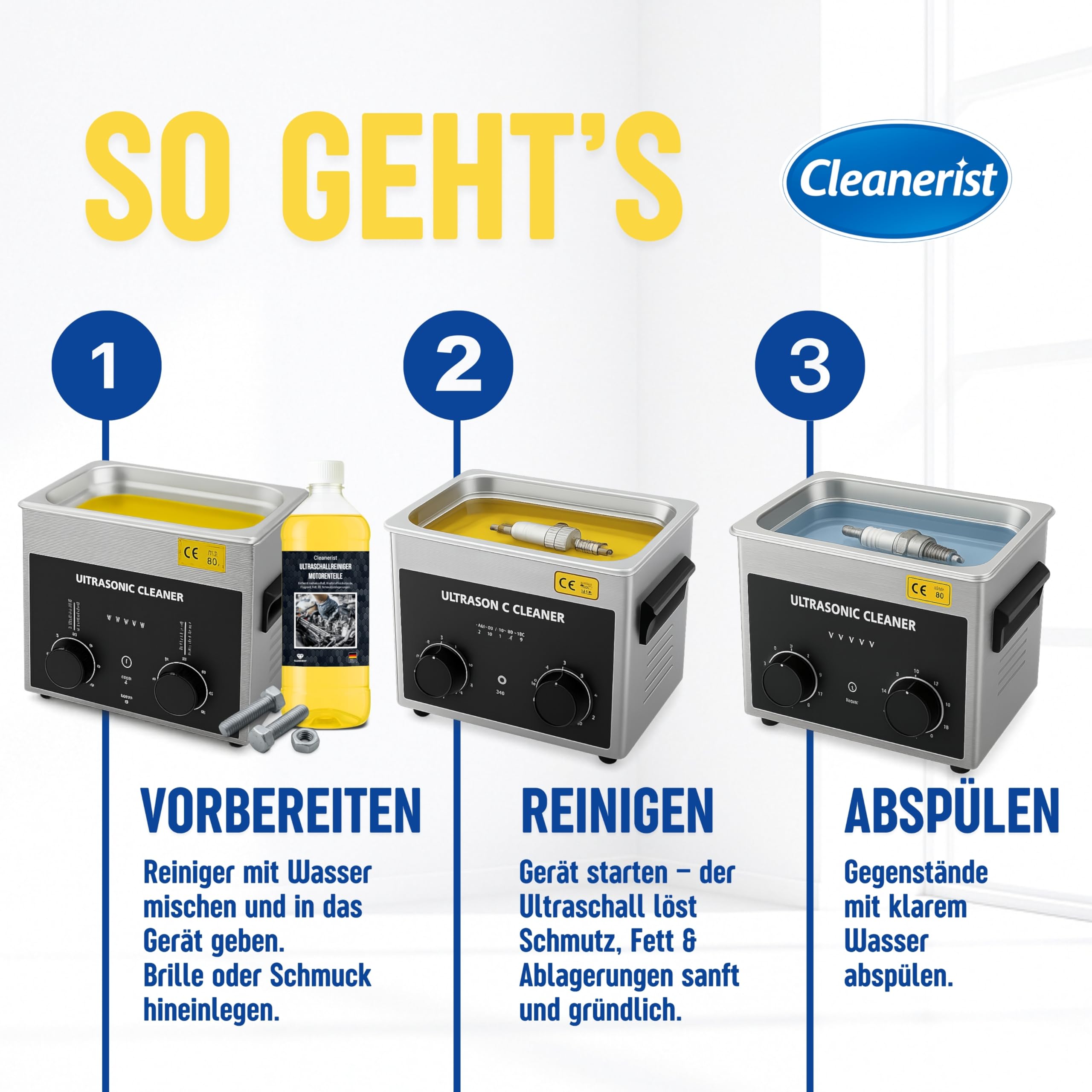 5 Liter Ultraschallreiniger AP03 mit Auslaufhilfe Einspritzdüsen Dieseldüsen Ventile Reiniger Ultraschallreinigung