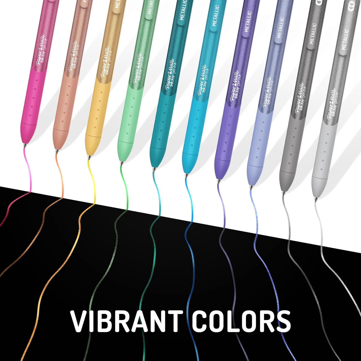 InkJoy l Pens, Metallic, Retractable, Medium Point, Glittery