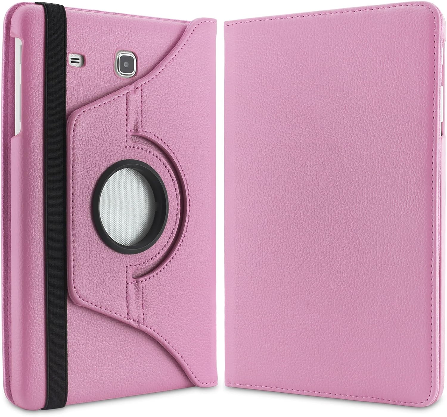 Infiland Samsung Galaxy Tab E 8.0 Case, 360 Degrees Rotating Stand Case Cover for Samsung Galaxy Tab E SM-T377 4G LTE 8-Inch Tablet Only, Pink
