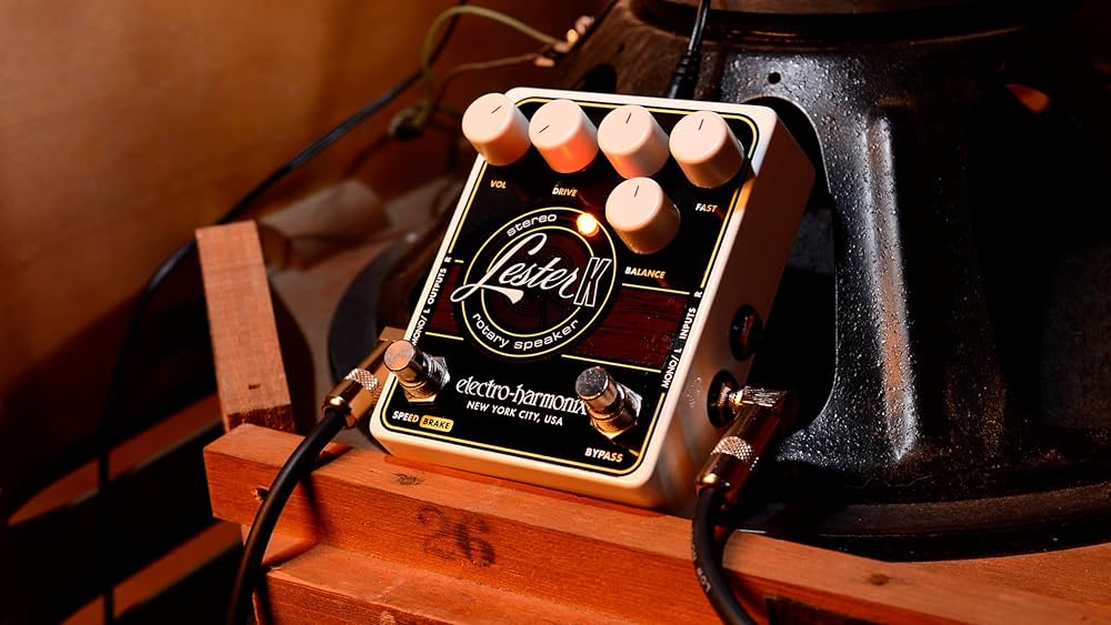 ELLwAker Electro-Harmonix Pedal de alto-falante giratório estéreo