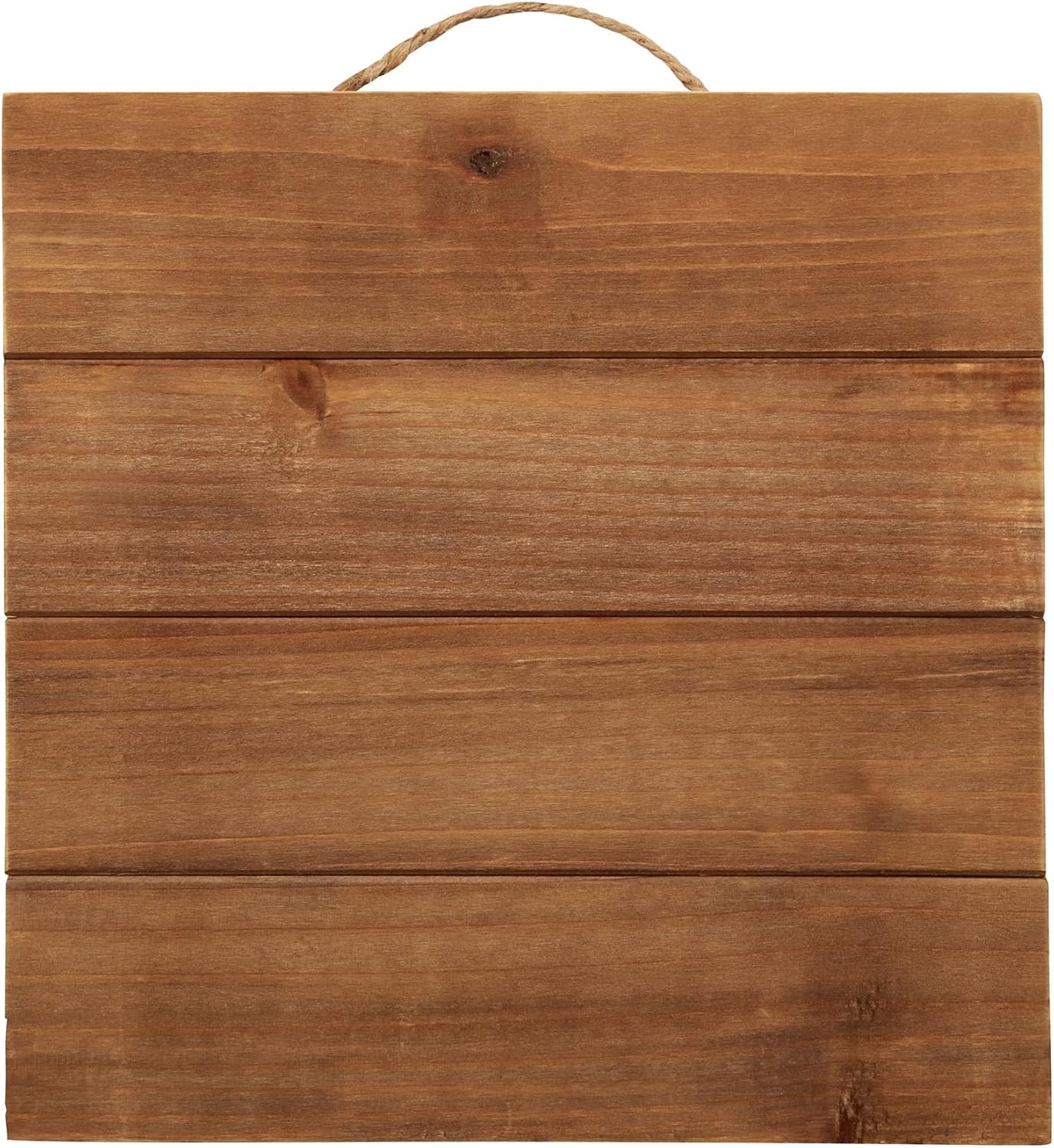 Make Market 10” x 10" Square Wood Pallet Plaque - Unfinished Hanging Decorative Sign - Bulk 12 Pack