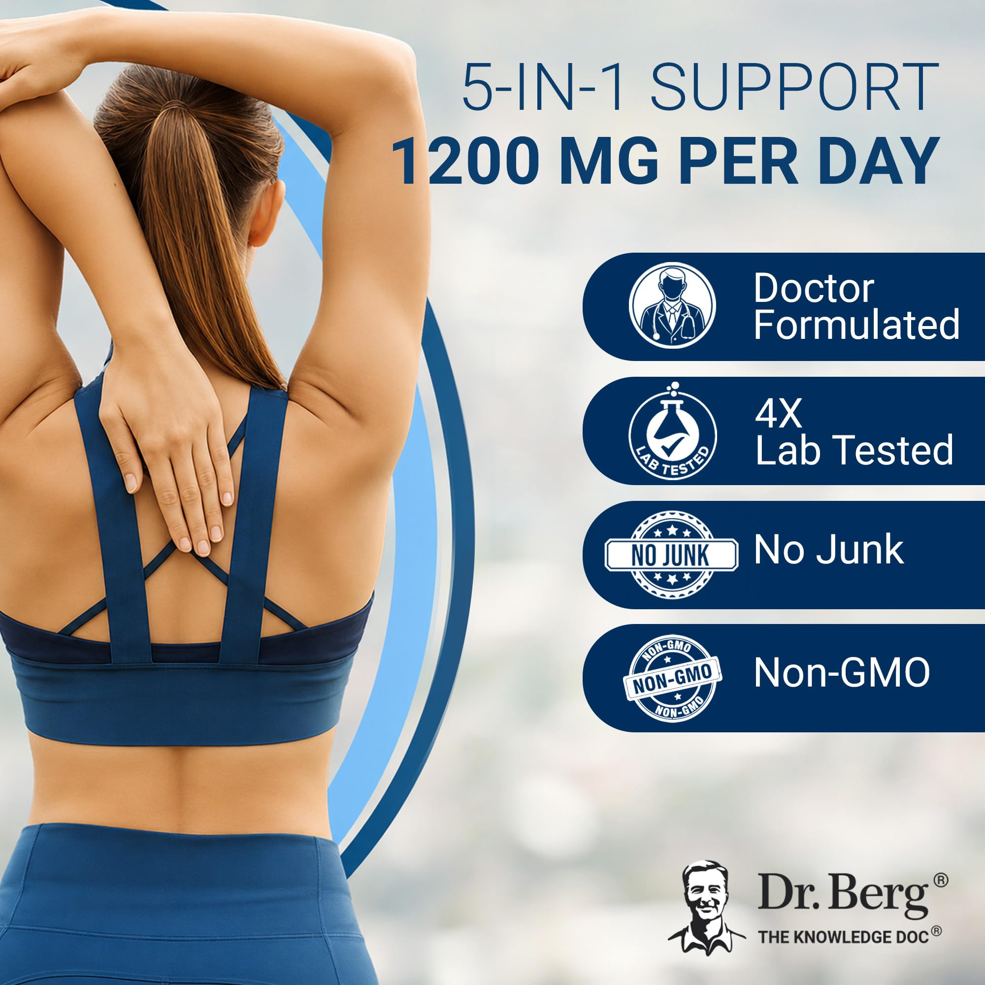 Dr. Berg Berberine 5-in-1 Formula, 60 Capsules – 1200 mg Daily Berberine with Ceylon Cinnamon, ALA, Magnesium Glycinate & BioPerine – Maximum Strength Metabolic & Healthy Blood Sugar Support — Amazon image 4