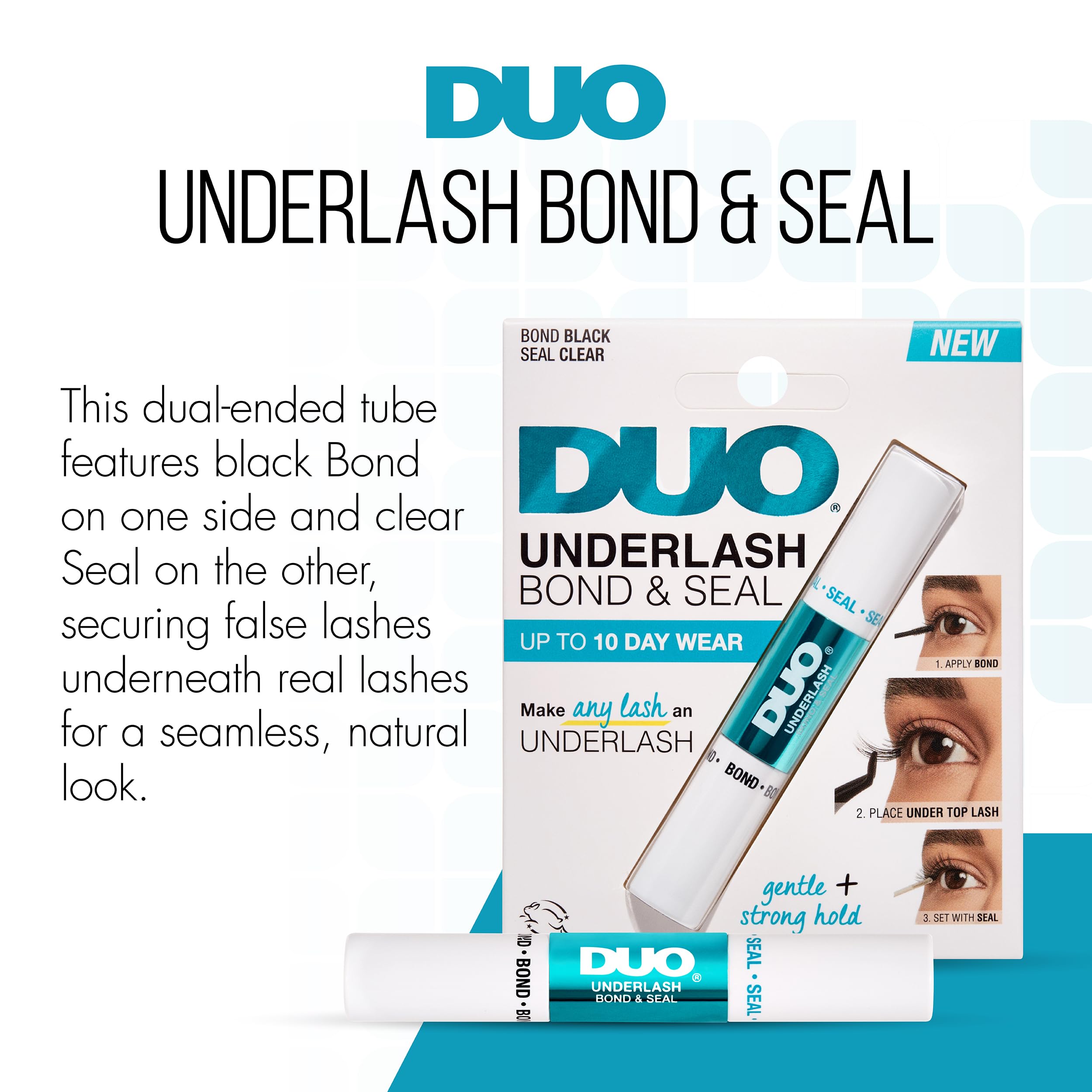 Duo Underlash Bond & Seal Colle pour cils jusqu'à 10 jours, adhésif à forte tenue Striplash, 5 g (lot de 1)