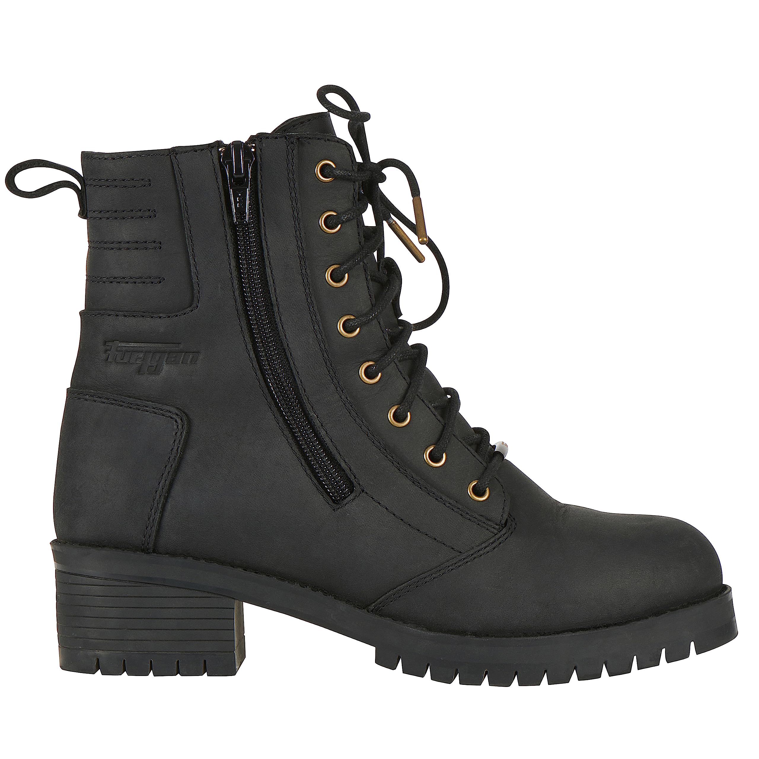 FURYGAN JANIS LADY D3O - CUIR DE VACHETTE - CHAUSSURES DE MOTO - WATERPROOF & RESPIRANTES - PROTECTION D3O MALEOLLES - STYLE CASUAL URBAIN VILLE